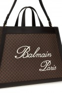 2Balmain Materiałowa torba na zakupy "Olivier's Cabas" z monogramem