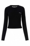 2Palm Angels Czarny bawełniany sweterek z logo