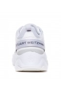 2Stuart Weitzman Białe sneakersy SW TRAINER z logo