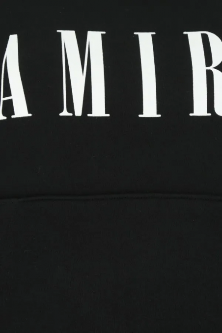 Amiri Czarna bawełniana bluza oversize z logo