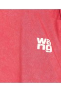 2Alexander Wang Czerwona bawełniana koszulka z logo