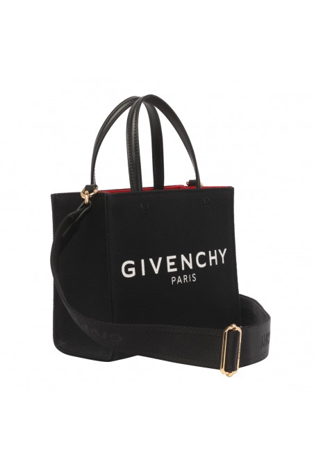 Givenchy Czarna torba shopper z logo