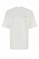 2The Attico Biały bawełniany t-shirt oversize Kilie