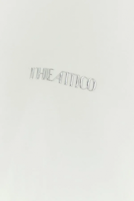 The Attico Biały bawełniany t-shirt oversize Kilie