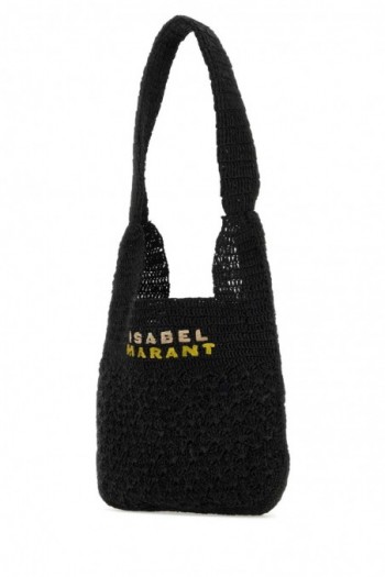 Isabel Marant Mała torebka na ramię Praia z czarnej rafii