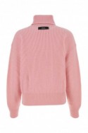2Versace Różowy wełniany sweter z logo