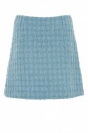 2Versace Niebieska spódnica mini z boucle