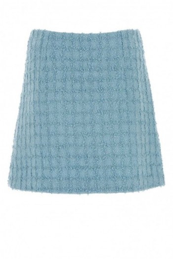 Versace Niebieska spódnica mini z boucle
