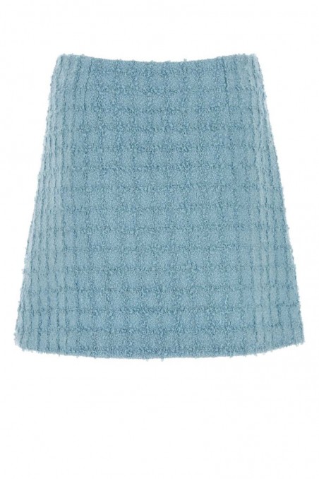 Versace Niebieska spódnica mini z boucle