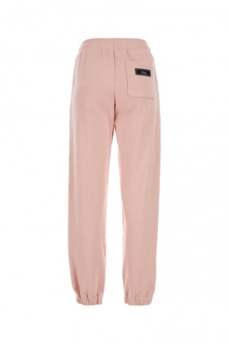 Versace Różowe bawełniane spodnie joggery