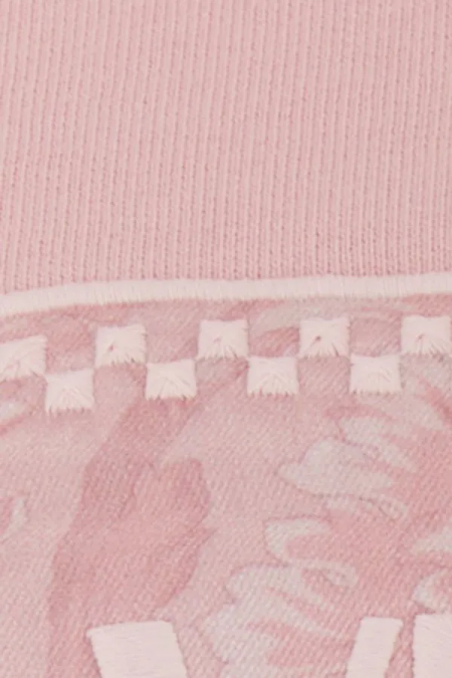 Versace Różowa, bawełniana bluza z kapturem z logo