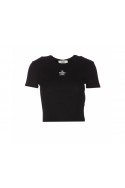 2Fendi Krótka koszulka z logo FENDI ROMA, czarna