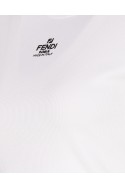 2Fendi Krótka koszulka z logo FENDI ROMA, biała