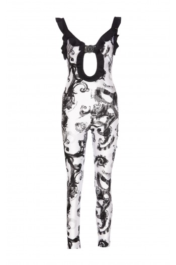 Versace Jeans Couture Elastyczny kombinezon z nadrukiem Paisley, 76HAN001JS292003