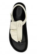 2Isabel Marant Białe skórzane sandały typu japonki Isela