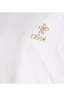 2Chloe Bawełniana koszulka z logo, biała