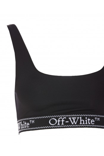 Off-white Logowany top na ramiączka