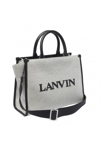 Lanvin Szara materiałowa torba shopper IN&OUT