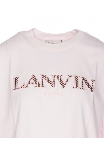 Lanvin Bawełniana koszulka z logo "Lanvin Paris"