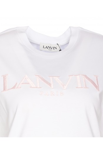 Lanvin Bawełniana koszulka z logo "Lanvin Paris", TS0030J20801