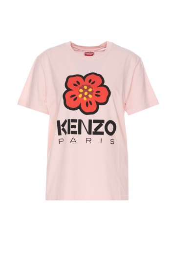 Kenzo Koszulka z kwiatami BOKE, różowa